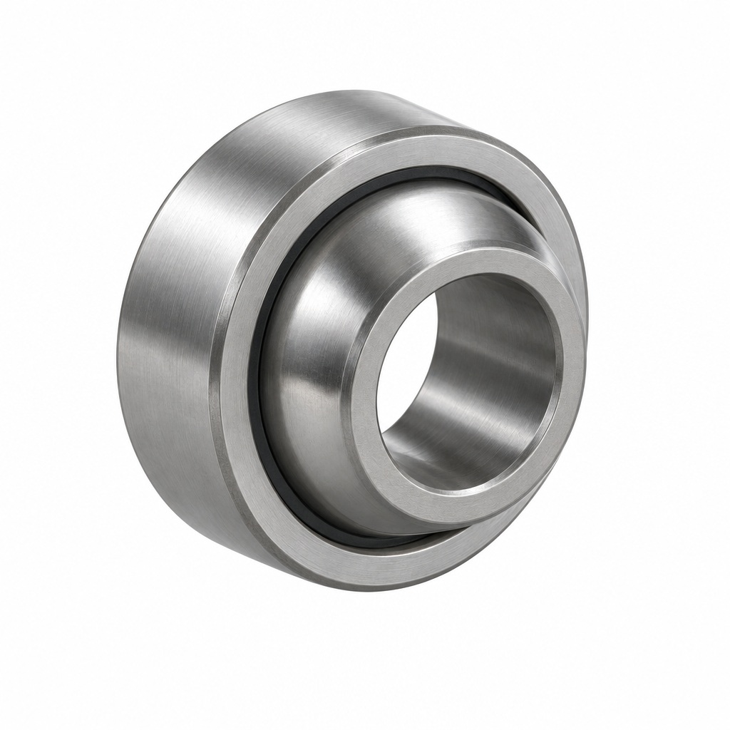 AI illustration of spherical plain bearings, showing one open bearing with an 8 mm bore.